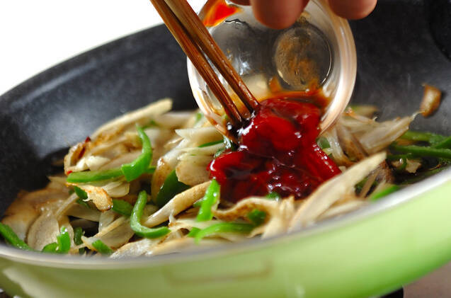 ゴボウのウスターソース炒めの作り方の手順4