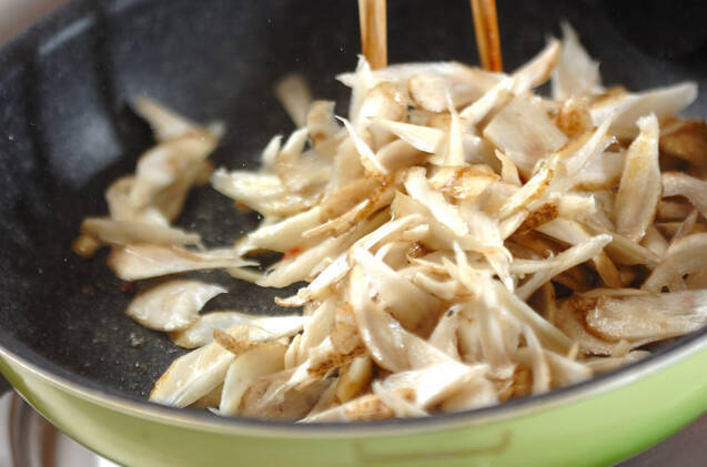 ゴボウのウスターソース炒めの作り方の手順3