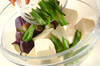 蒸し野菜の梅ダレ豆腐サラダの作り方の手順7