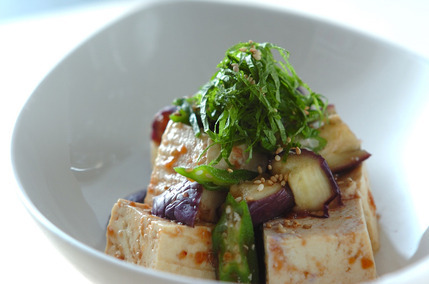 蒸し野菜の梅ダレ豆腐サラダ