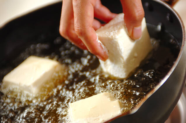 揚げ出し豆腐のあんかけの作り方の手順2
