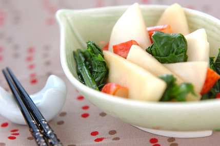 カブのしょうゆ和え