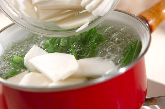 カブのしょうゆ和えの作り方の手順3