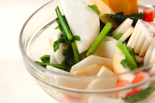 カブのしょうゆ和えの作り方の手順4