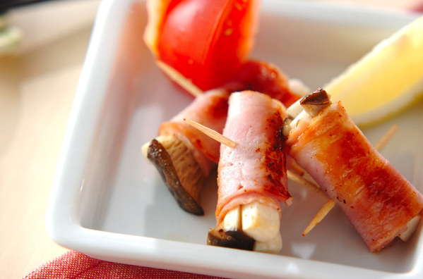 5. エリンギのベーコンロール焼き