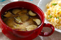 たっぷりナスのみそ汁