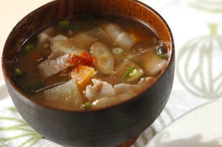 具だくさん豚汁