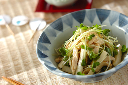 長芋と鶏ささ身の和え物