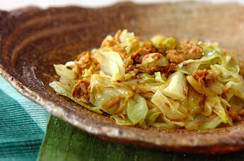 キャベツとツナのサブジ