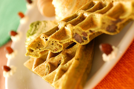 豆乳抹茶ワッフル