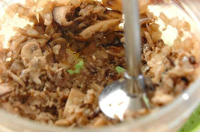 冷凍キノコペーストの作り方の手順4