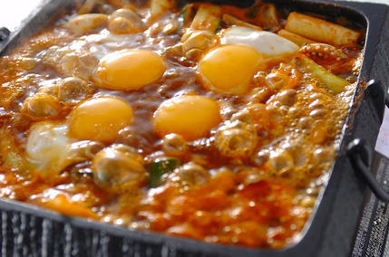 豆腐のピリ辛みそ鍋