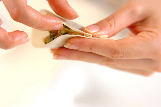 タコ入り餃子の作り方の手順6