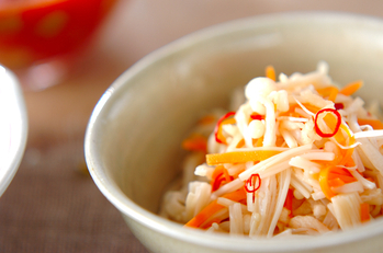 切干し大根の甘酢和え