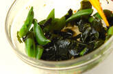 ワカメとスナップエンドウのショウガ和えの作り方5