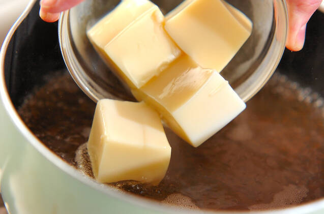 卵豆腐のお吸い物の作り方の手順5