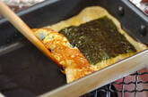 焼きのり入り卵焼きの作り方2