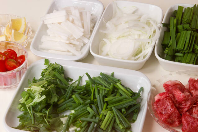 牛肉入りピリ辛サラダの作り方の手順1