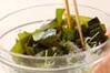 ゆでワカメの酢の物の作り方の手順4