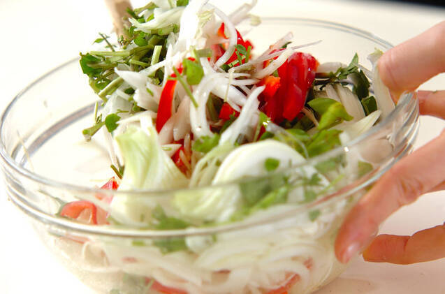 新玉ネギのマリネの作り方の手順5