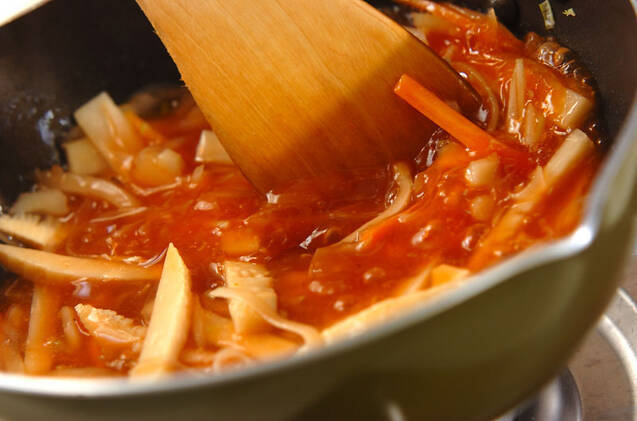 サバの甘酢野菜あんかけの作り方の手順9