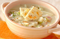 具だくさんのクラムチャウダー