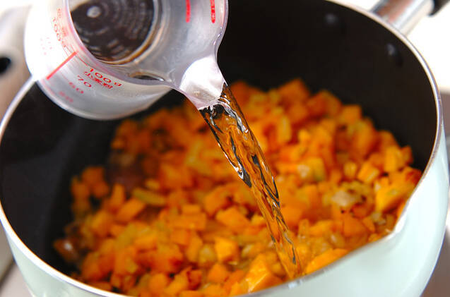 つぶつぶカボチャのスープの作り方の手順3