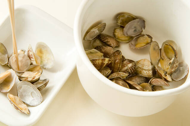 アサリのニンニクしょうゆの作り方の手順1