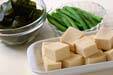 高野豆腐と貝の煮物の下準備4