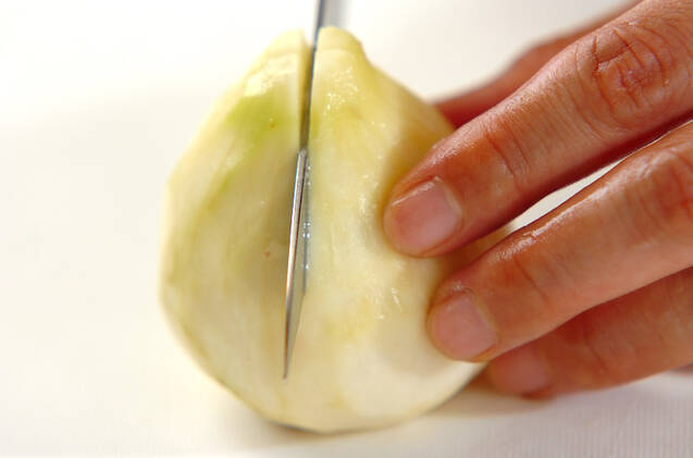 イチジクのリキュールがけの作り方の手順1