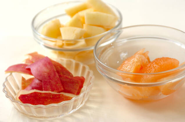 アップル＆グレープフルーツビネガーの作り方の手順1