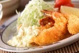 大きなエビフライ