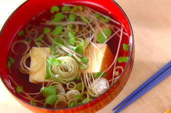 卵豆腐のお吸い物