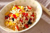 玄米サラダの作り方の手順