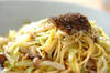 和風鮭キノコスパゲティーの作り方の手順
