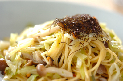 和風鮭キノコスパゲティー レシピ 作り方 E レシピ 料理のプロが作る簡単レシピ