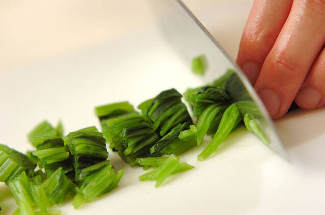 ホウレン草入りだし巻き卵の作り方の手順1