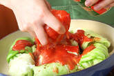 トマトソースのやわらかロールキャベツの作り方3