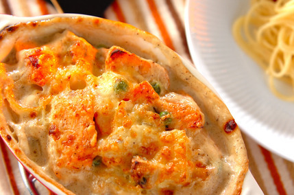 サーモンのグラタン