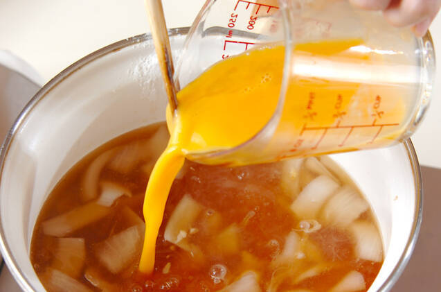 豆腐のかきたま汁の作り方の手順6