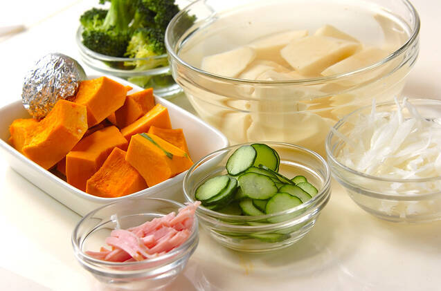 カボチャのサラダの作り方の手順1