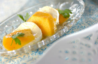 マンゴーとチーズのマリネ