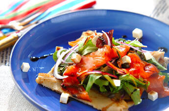 サーモン×クリームチーズのガレット