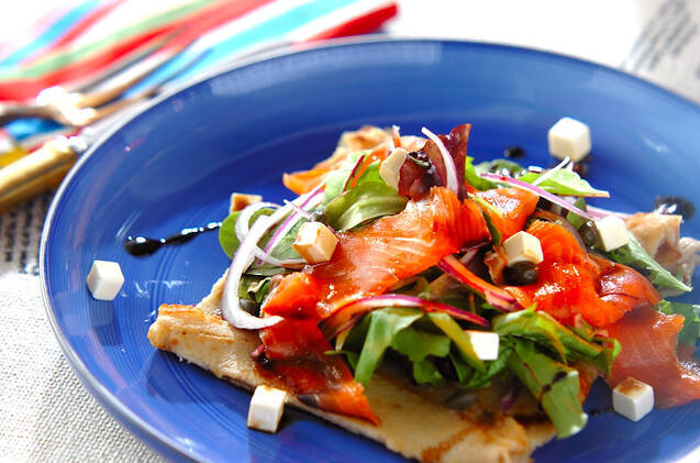 サーモン×クリームチーズのガレット