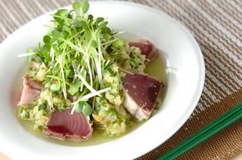 ピリ辛カツオのたたき