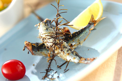 イワシのハーブ塩焼き