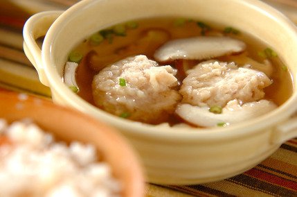 鶏団子入り汁