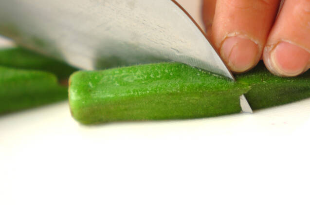 ジャガイモとオクラの和風サラダの作り方の手順2