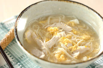 ささ身と卵のサッパリ素麺