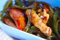 鶏むね肉とピーマンのオイスターソース